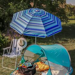 Parasol plażowy łamany Tadar Paski 200 cm