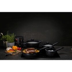 Patelnia WOK z pokrywką non-stick na indukcję Starke Pro Sirius 28 cm
