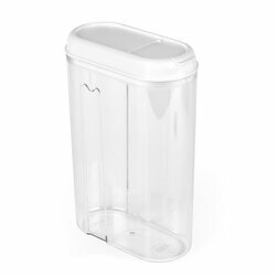 Pojemnik na żywność i produkty sypkie Plastic Forte Totem 1,5 l biały