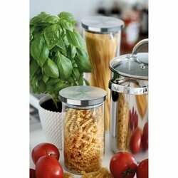 Pojemnik szklany z pokrywką na produkty sypkie Tadar Kimi 1000 ml