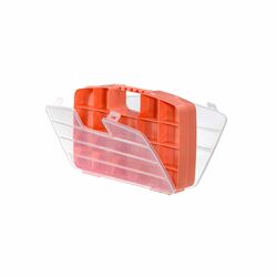 Pudełko z przegródkami zamykane dwustronne Great Plastic mix kolorów