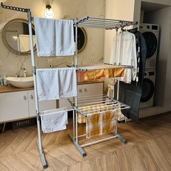 Suszarka na pranie pionowa Konighoffer Ultra 135 x 66 x 173 cm biała