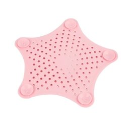 Sitko do zlewu Tadar Silico Gwiazda 15 cm różowe
