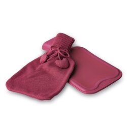 Termofor gumowy i pokrowiec Tadar Serduszka 1,5 l 33 x 20 cm
