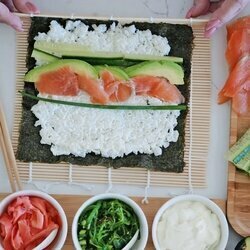 Zestaw do sushi dla 5 osób bambusowy Tadar 9 elementów