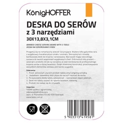 Deska do sera z 3 akcesoriami Konighoffer 30x13,8x4,5 cm