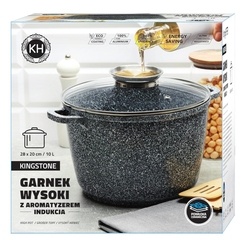 Garnek ceramiczny wysoki Konighoffer Kingstone 10 l okrągły z aromatyzerem