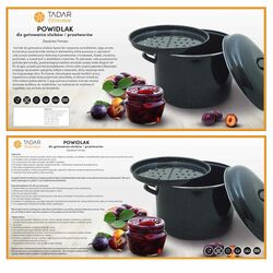 Garnek emaliowany powidlak Tadar 15 l/30 cm