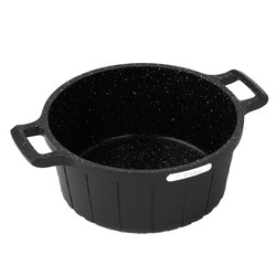 Garnek na indukcję z powłoką marmurową i pokrywką Starke Pro Crows Marble 6,2 l