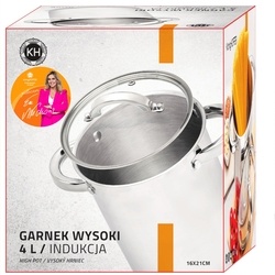 Garnek wysoki KonigHOFFER 4 l nierdzewny