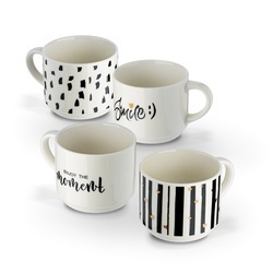 Komplet kubków na stojaku Tadar Decor 300 ml 4 sztuki