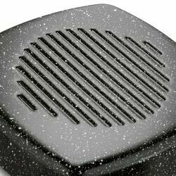 Patelnia grillowa marmurkowa Tadar Marmara Black 26 cm bez indukcji