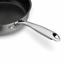 Patelnia na indukcję nierdzewna z pokrywką Starke Pro Varese 24 cm