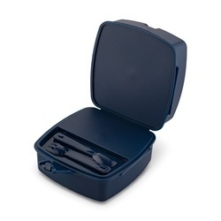 Lunch box z przegródkami widelcem i nożem dla dzieci Tuffex 14 x 15 x 9 cm mix kolorów