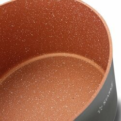 Zestaw garnków na indukcję z powłoką marmurową Starke Pro Dark Copper 10 elementów