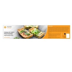 Forma do tarty z wyjmowanym dnem Tadar 35 x 11 x 2,5 cm prostokątna