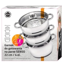 Garnek do gotowania na parze KonigHOFFER Senso 22 cm 4 elementy