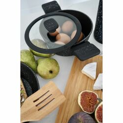 Garnek na indukcję z powłoką marmurową i pokrywką Starke Pro Ceres Marble 1,2 l
