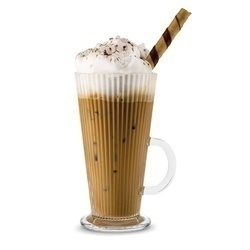 Komplet 6 szklanek do kawy Tadar Latte Anastazja 300 ml i 6 łyżeczek koktajlowych