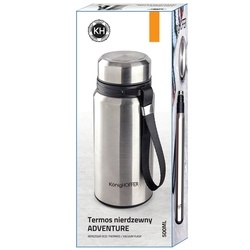 Termos próżniowy ze stali nierdzewnej z sitkiem Konighoffer Adventure 500 ml