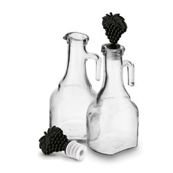 Butelki na oliwę szklane Sarina 250 ml 2 sztuki mix kolorów
