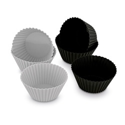 Forma do pieczenia na 12 muffinek Tadar 35,5 x 26,5 cm z silikonowymi foremkami