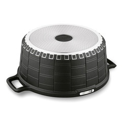 Garnek na indukcję z powłoką marmurową i pokrywką Starke Pro Crows Marble 6,2 l