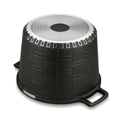 Garnek wysoki na indukcję z powłoką marmurową i pokrywką Starke Pro Crows Marble 6,5 l