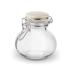 Słoik z klipsem i ceramiczną pokrywką Tadar 150 ml mix kolorów