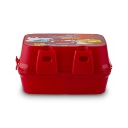 Lunch box z przegródkami widelcem i nożem dla dzieci Tuffex 12,5 x 17 x 9 cm mix kolorów