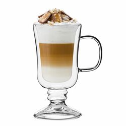 Zestaw 6 szklanek termicznych Tadar Sublime Irish 200 ml i 8 szklanych słomek