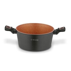 Zestaw garnków na indukcję z powłoką marmurową Starke Pro Dark Copper 10 elementów
