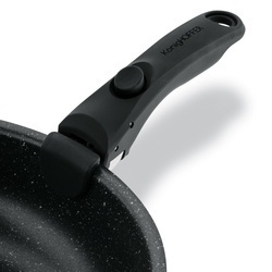 Komplet patelni głębokich z odpinaną rączką Konighoffer Spinel Black 20 / 24 / 28 cm indukcja