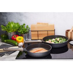 Patelnia na indukcję z powłoką marmurową Starke Pro Embossed 28 cm