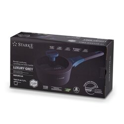 Rondel na indukcję marmurowy z pokrywką Starke Pro Luxury Grey 1,2 l