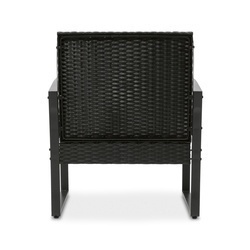 Stolik ze szklanym blatem i 2 fotele ogrodowe Tadar Madera