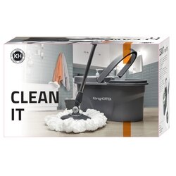 Wiadro plastikowe i mop obrotowy KonigHOFFER Clean It +zapas