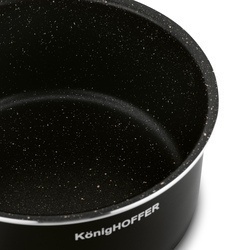 Zestaw garnków z odpinaną rączką Konighoffer Spinel Black 4 elementy indukcja