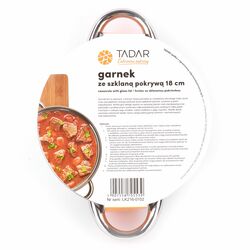 Garnek ze stali nierdzewnej Tadar Cori 18 cm z pokrywką
