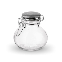 Słoik z klipsem i ceramiczną pokrywką Tadar 150 ml mix kolorów