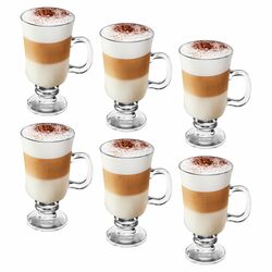 Zestaw 6 szklanek Tadar Irish 240 ml i 6 łyżeczek koktajlowych