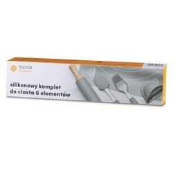 Akcesoria do pieczenia silikonowe zestaw Tadar Silico 6 elementów szary