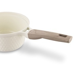 Komplet garnków ceramicznych 9 elementów Konighoffer Rosti kremowe
