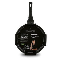 Patelnia indukcyjna non-stick z pokrywką Starke Pro Dante 28 cm
