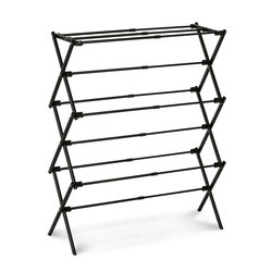 Suszarka na pranie pionowa teleskopowa Konighoffer Cortina 77.5 x 28 x 95 cm czarna