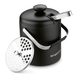Wiaderko do lodu ze szczypcami KonigHOFFER Lugo 1,3 l czarny mat