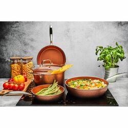 Zestaw 3 patelni non-stick Starke Pro Glossy Copper 20 cm 24 cm 28 cm