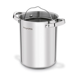 Zestaw wędliniarski Konighoffer szynkowar z termometrem 1,5 kg garnek 4 l sitko i woreczki