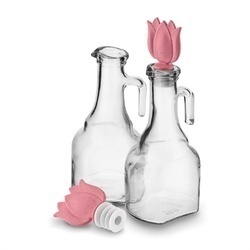 Butelki na oliwę szklane Sarina 250 ml 2 sztuki mix kolorów