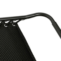 Leżak ogrodowy plażowy grawitacyjny Tadar Black 63 x 160 x 80 cm
